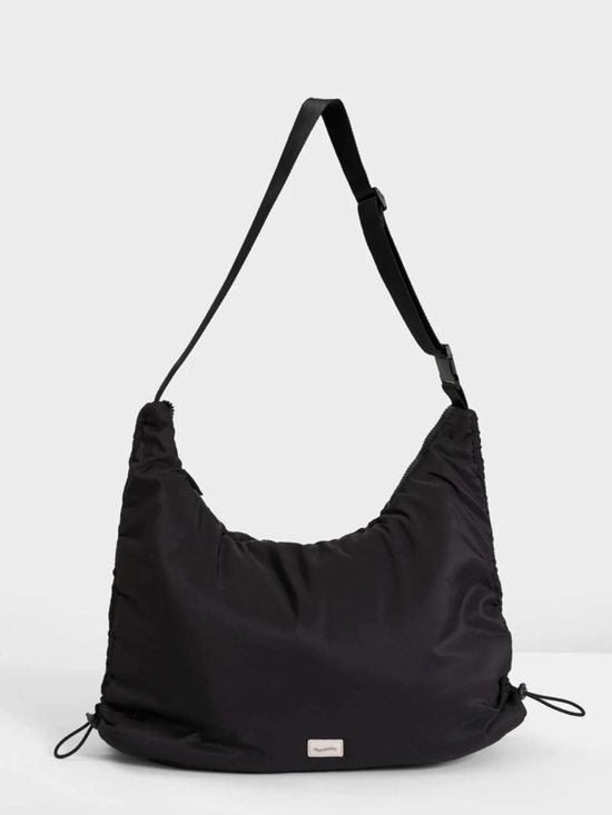 Wilo The Label Handbags - Wilo The Label Puffer Bag Shoulder Bag Black Crossbody Purse with Ruching